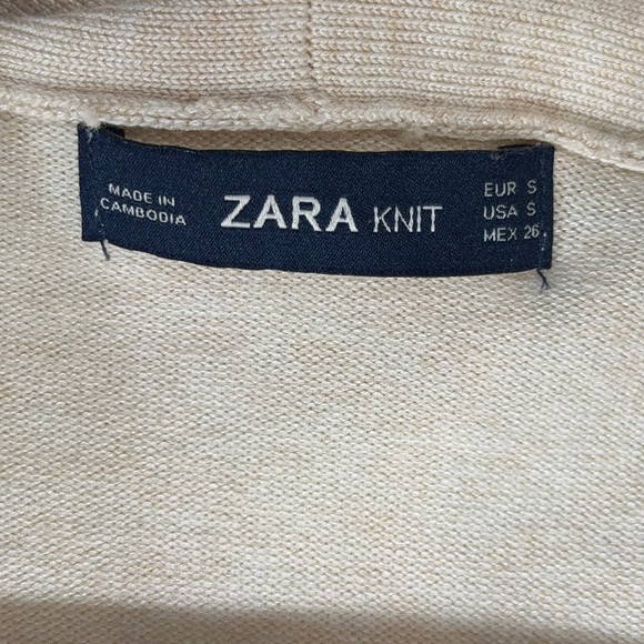 Zara Knit Women's Cream Wrap Cardigan - Picture 8 of 8